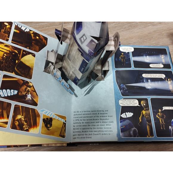 Heroes A Pop up Storybook Star Wars The Clone Wars Valois Rob hardcover - Picture 5 of 8